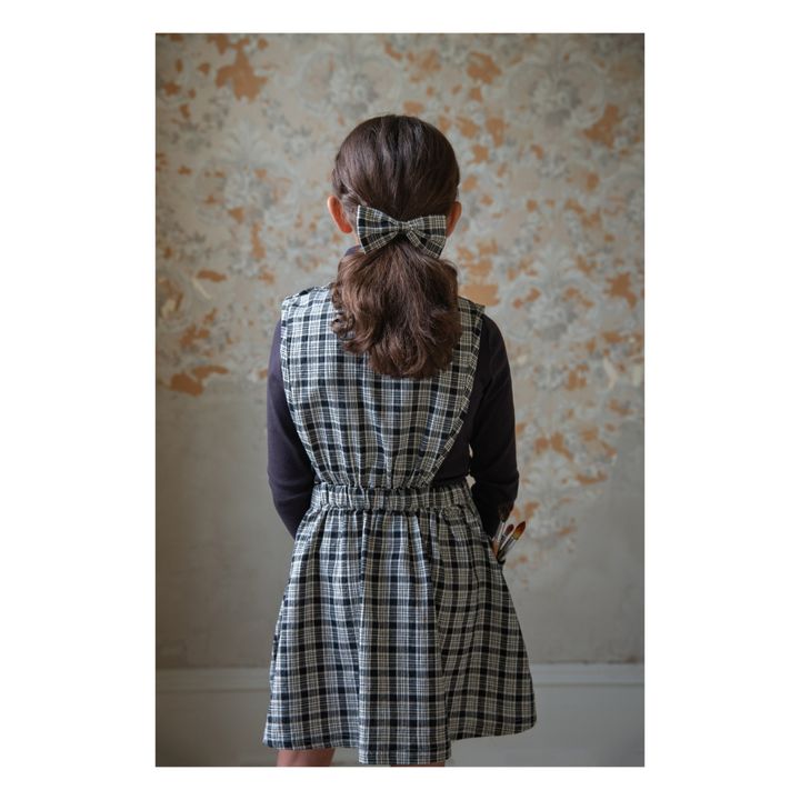 Robe Tablier Carreaux Tippi | Charcoal grey- Product image n°3