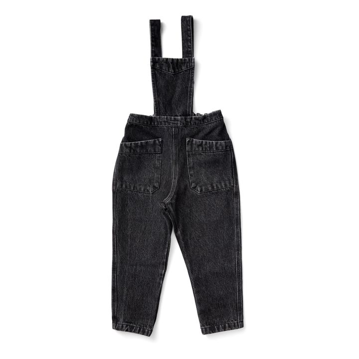 Charlie Organic Cotton Denim Overalls | Denim black