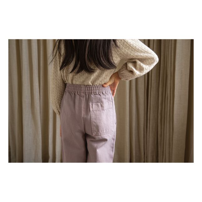 Recycled Responsible Cotton Retro Jeans | Mauve