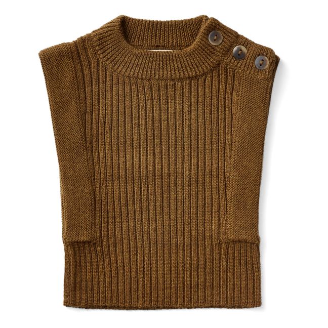 Everdine Merino Wool Vest | Caramel