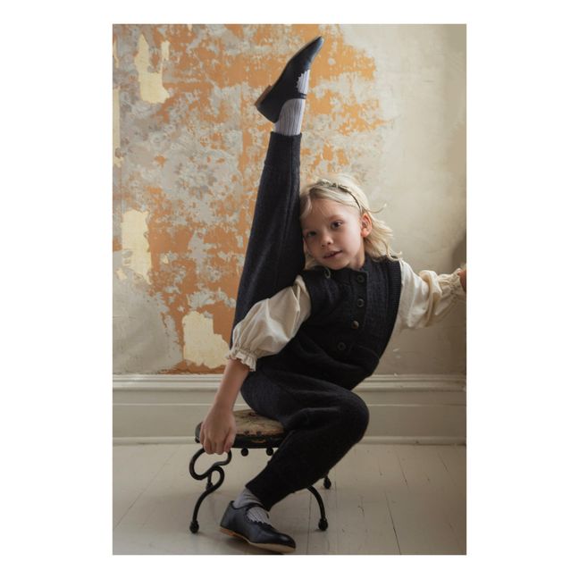 Annie Merino Wool Jumpsuit | Grigio antracite