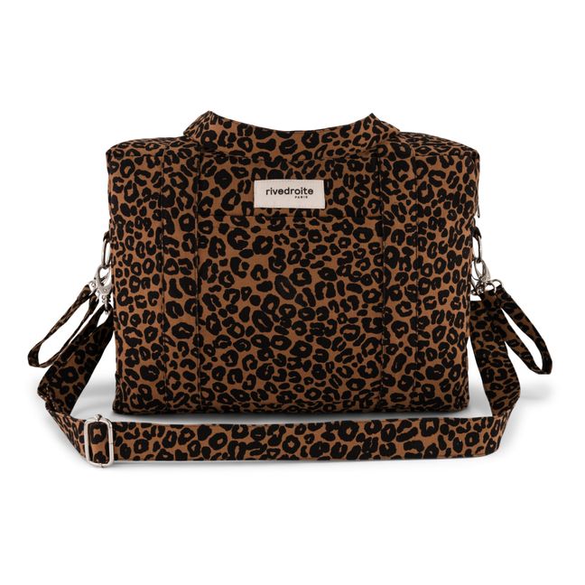Darcy Recycled Cotton Changing Bag | Leopard