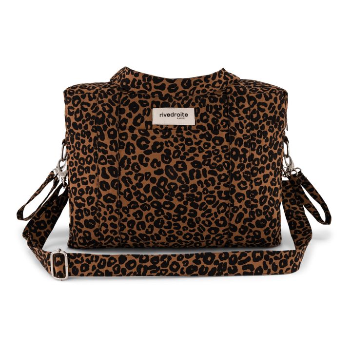 Darcy Recycled Cotton Changing Bag | Leopard- Product image n°0