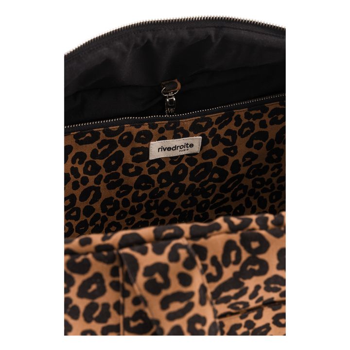 Darcy Recycled Cotton Changing Bag | Leopard- Product image n°1