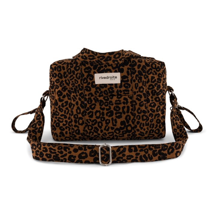 Mini Darcy Recycled Cotton Changing Bag | Leopard- Product image n°0