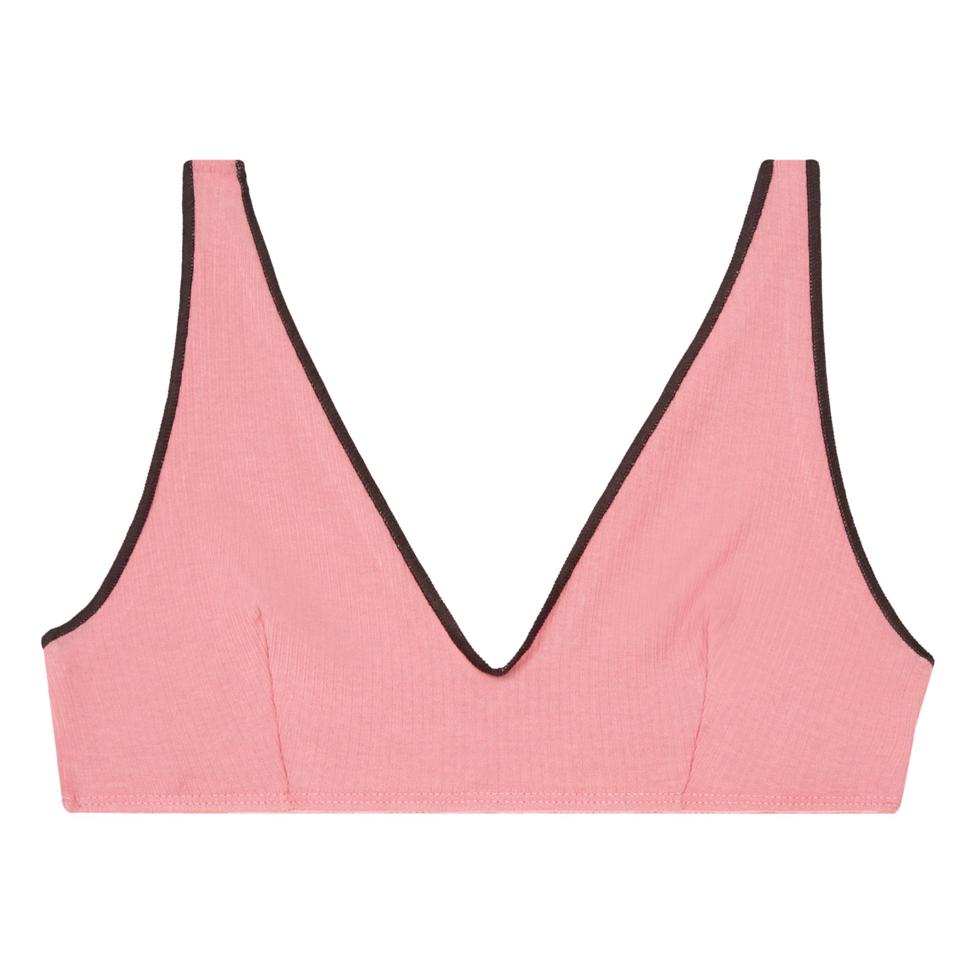 ORGANIC COTTON TRIANGLE BRA - LIGHT PINK - Ladies