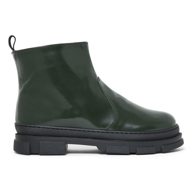 Boots with Thick Soles Verde Oscuro