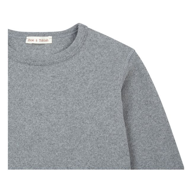 Elbow Patch Jumper Grigio chiné
