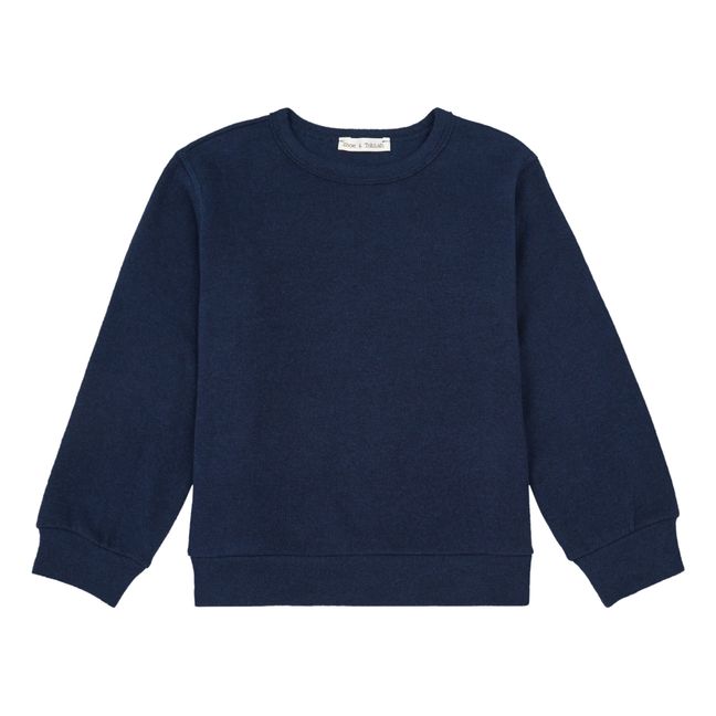 Elbow Patch Jumper Navy blue