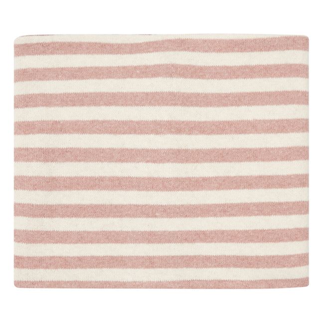 Reversible Striped Snood Pink