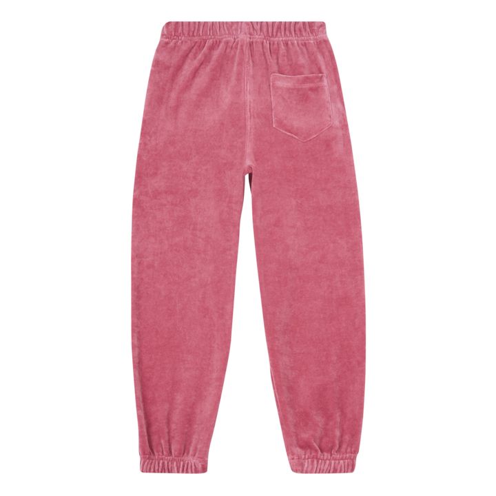 Pink velvet best sale track pants