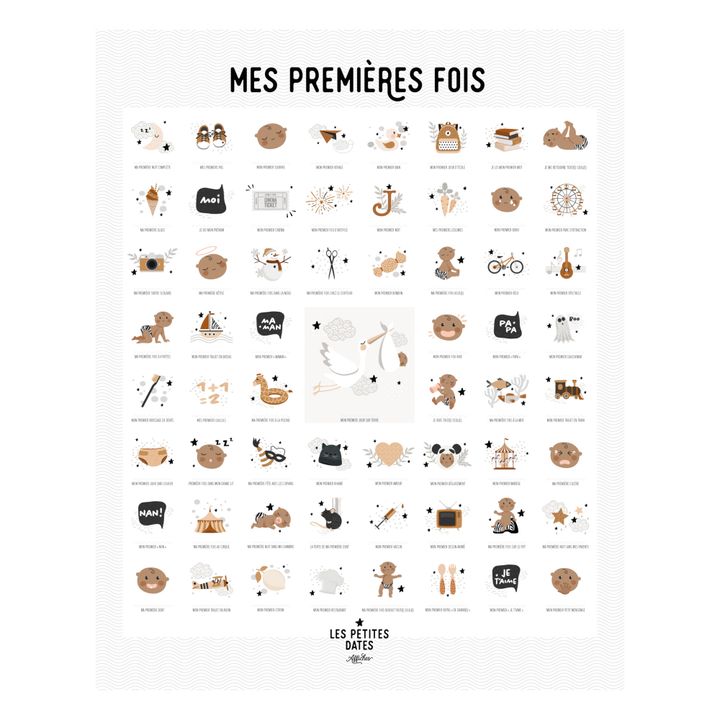 “My First Times” Stamp Poster- Imagen del producto n°0