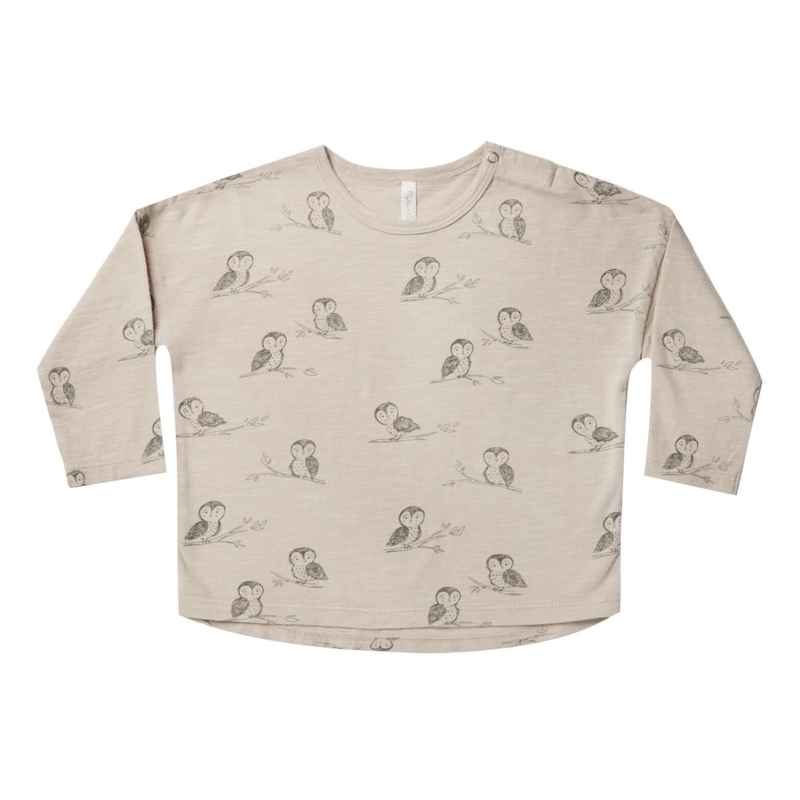 Owl T-shirt | Cremefarben- Produktbild Nr. 0