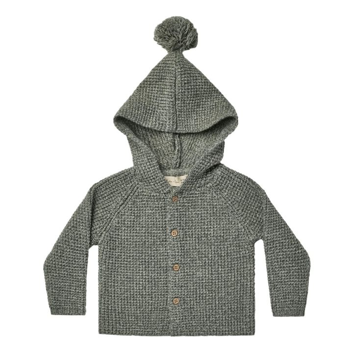 Tassel Hooded Cardigan | Grau- Produktbild Nr. 0