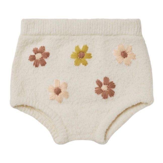 Knitted Flower Bloomers | Blanco
