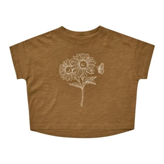 T-shirt Sunflowers | Camel