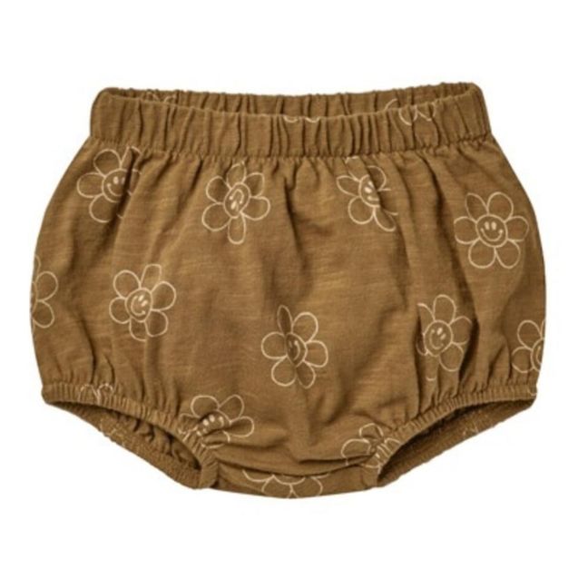 Smiley Flower Bloomers | Camel