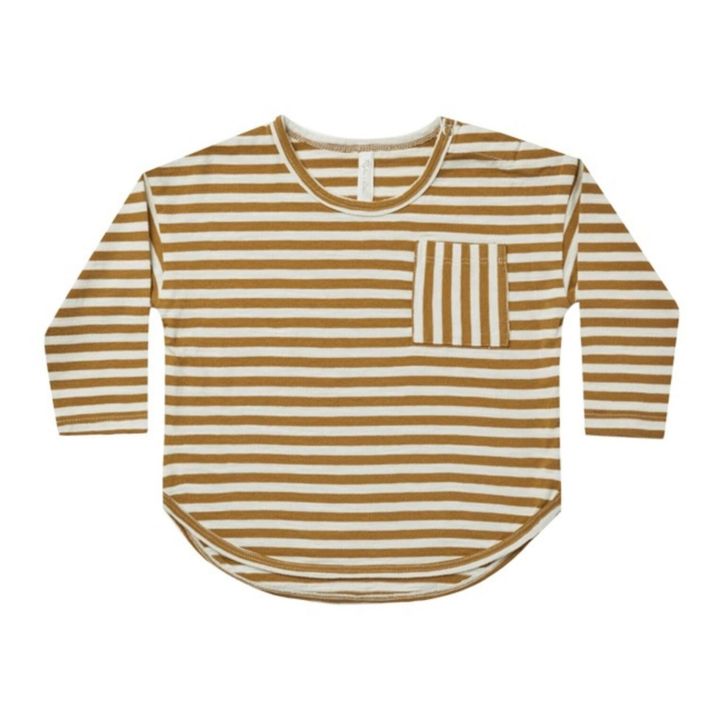 Striped T-shirt | Camel- Imagen del producto n°0