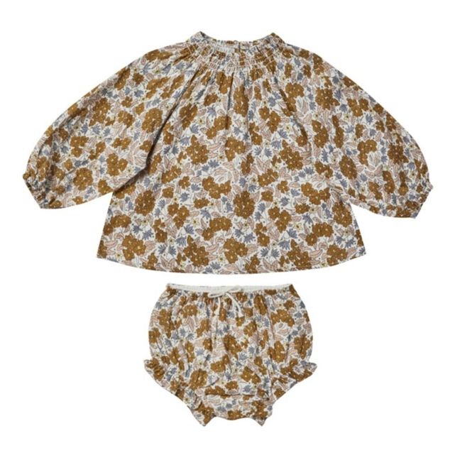 Quincy Blouse + Bloomer Set | Camel