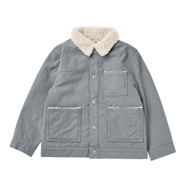 Sherpa Collar Coat | Grau