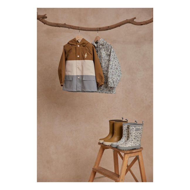 Colourblock Waterproof Jacket | Camel