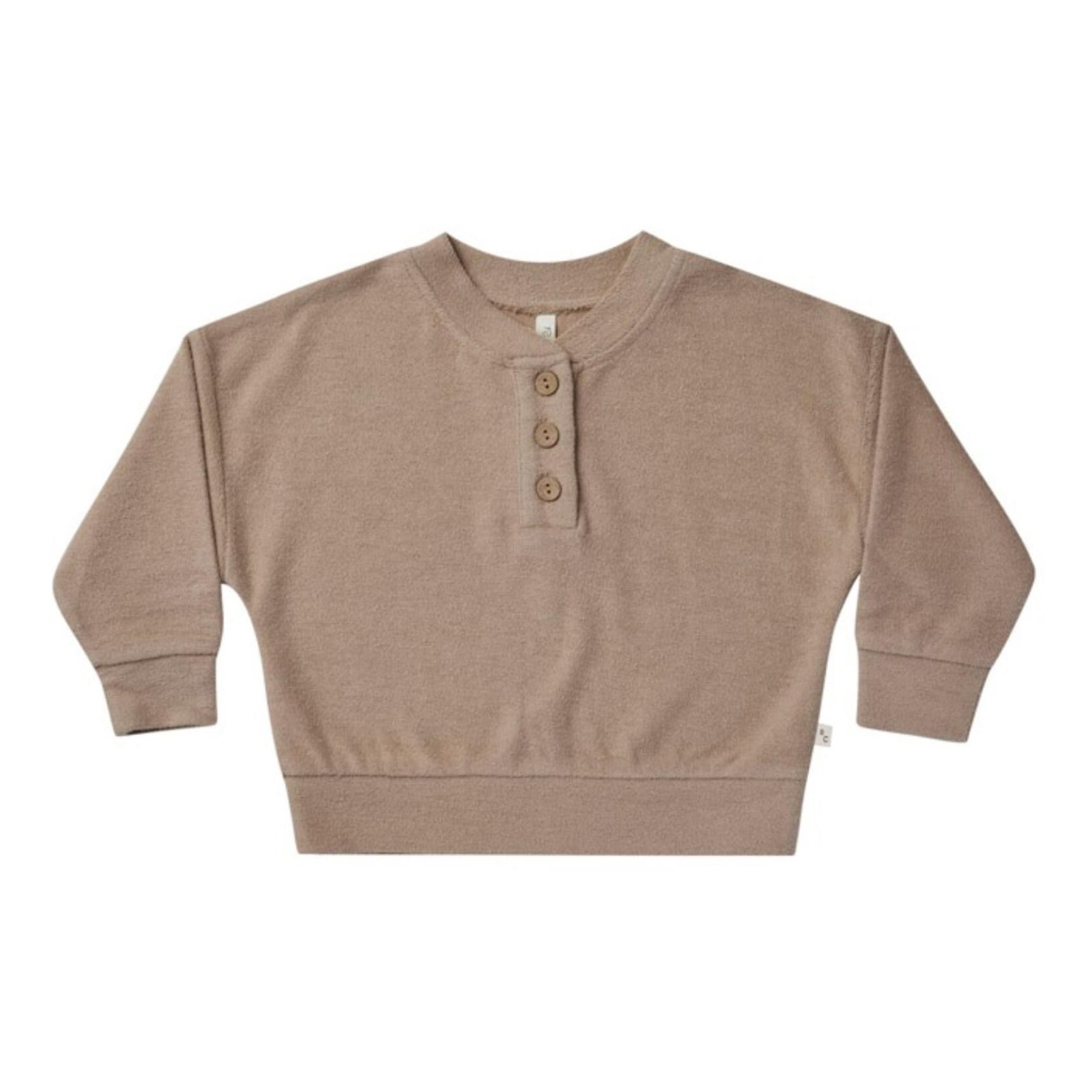 Henley Sweatshirt | Kamelbraun- Produktbild Nr. 0