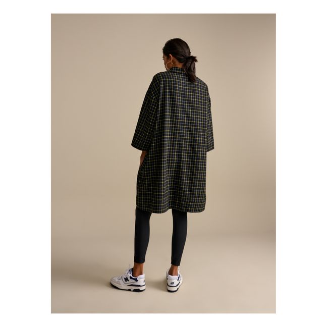 Atelier Checked Woollen Dress - Women’s Collection - Negro