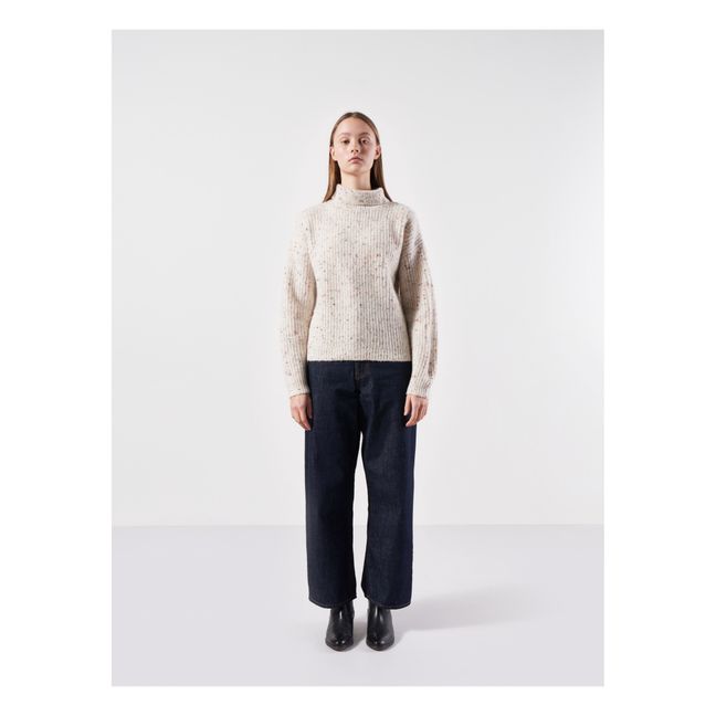 Ganny Speckled Wool Jumper - Women’s Collection- Seidenfarben