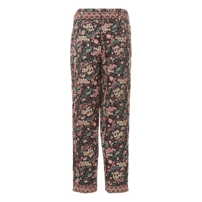 Helena Cotton Voile Trousers | Negro
