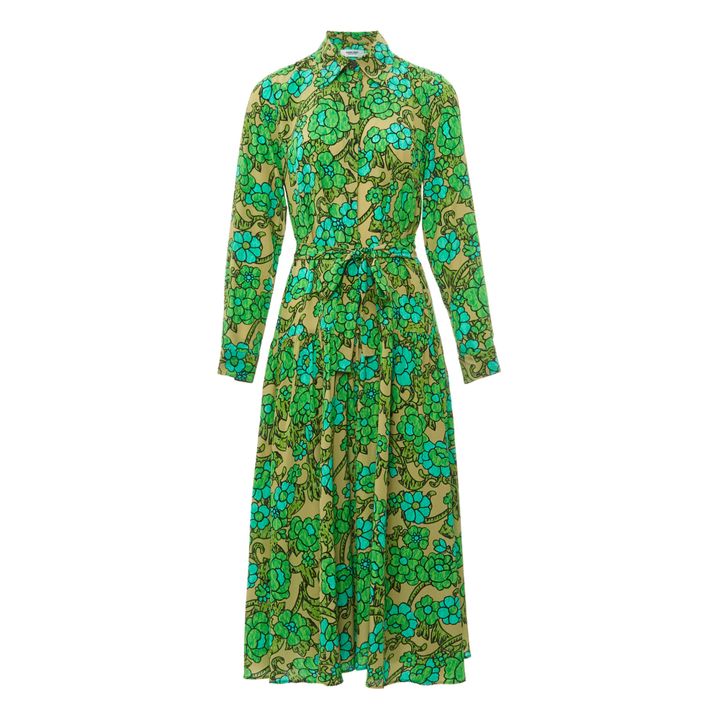 Jana Silk Dress | Verde- Imagen del producto n°0