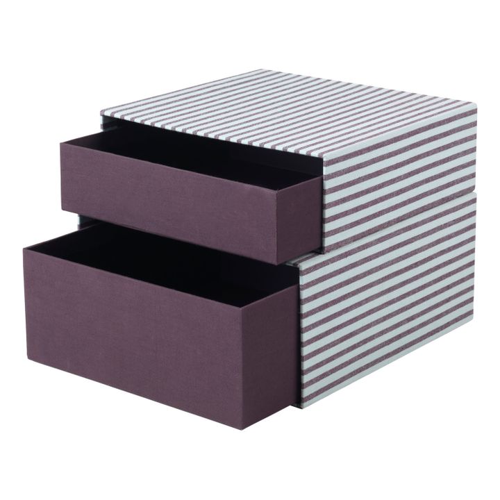 Caja de cartón Cecelia | Violeta- Imagen del producto n°1