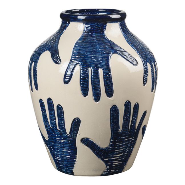 Mime Ceramic Vase  | Blau