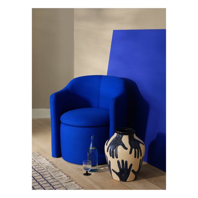 Vase Mime en céramique  | Bleu