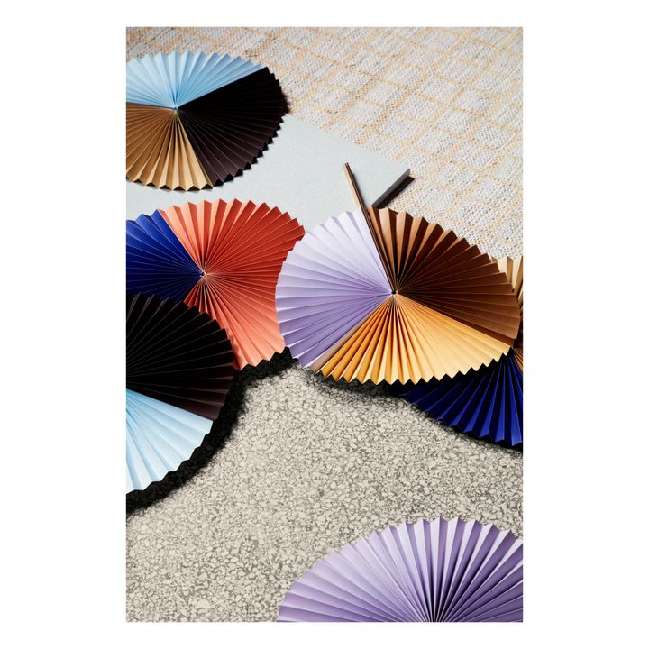 Saba Paper Fan Wall Decoration | Lilac- Product image n°1