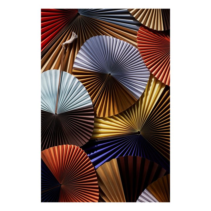 Decoración de pared: abanico de papel Saba | Marrón- Imagen del producto n°2