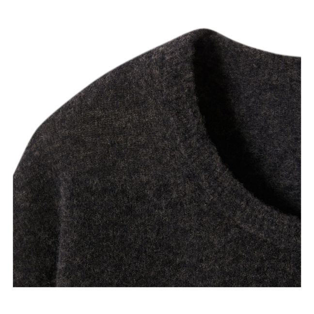 Razpark Crew Neck Wool Jumper | Gris Oscuro