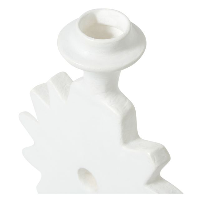 Bougeoir Tadelakt Soleil | Blanc