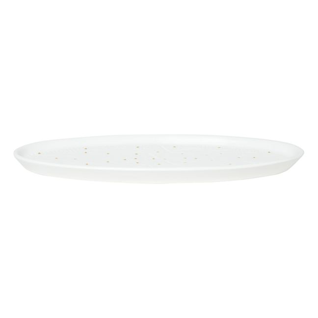 Plat de présentation ovale | Blanc