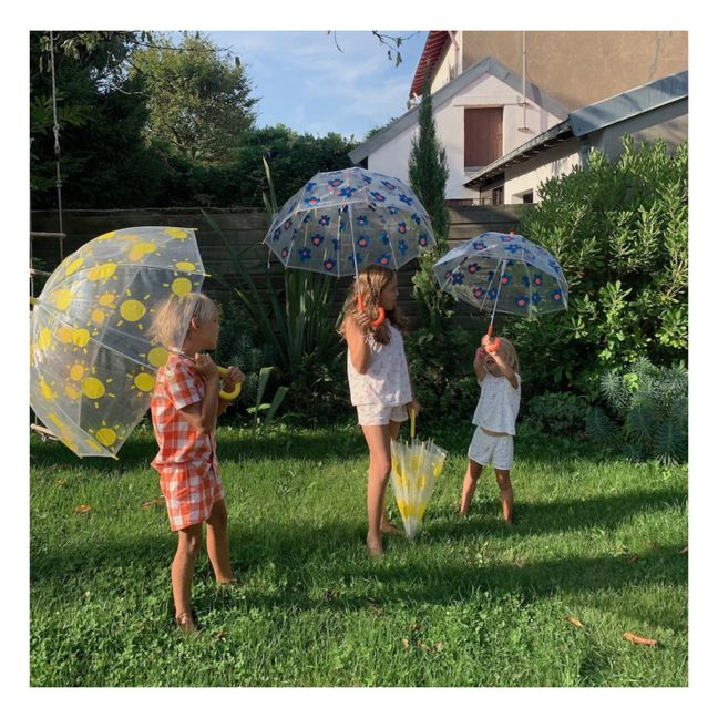 Paraguas de flores para niños | Azul