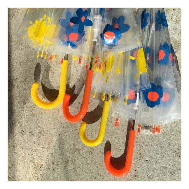 Kinderregenschirm Blumen | Blau