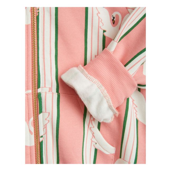 Organic Cotton Zip-Up Hoodie Pink