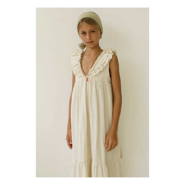 Robe Coton Texturée Aura | Ecru