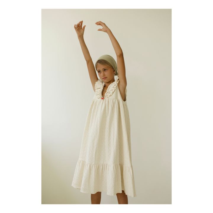 Aura Textured Cotton Dress | Crudo- Imagen del producto n°3