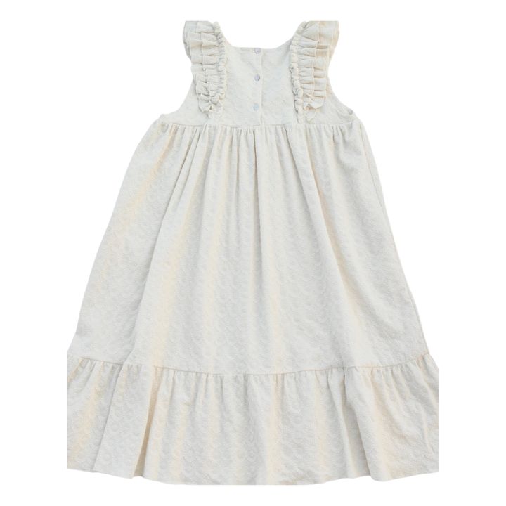 Aura Textured Cotton Dress | Crudo- Imagen del producto n°7