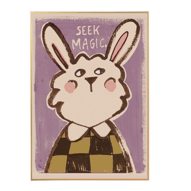 Large Seek Magic Rabbit Poster