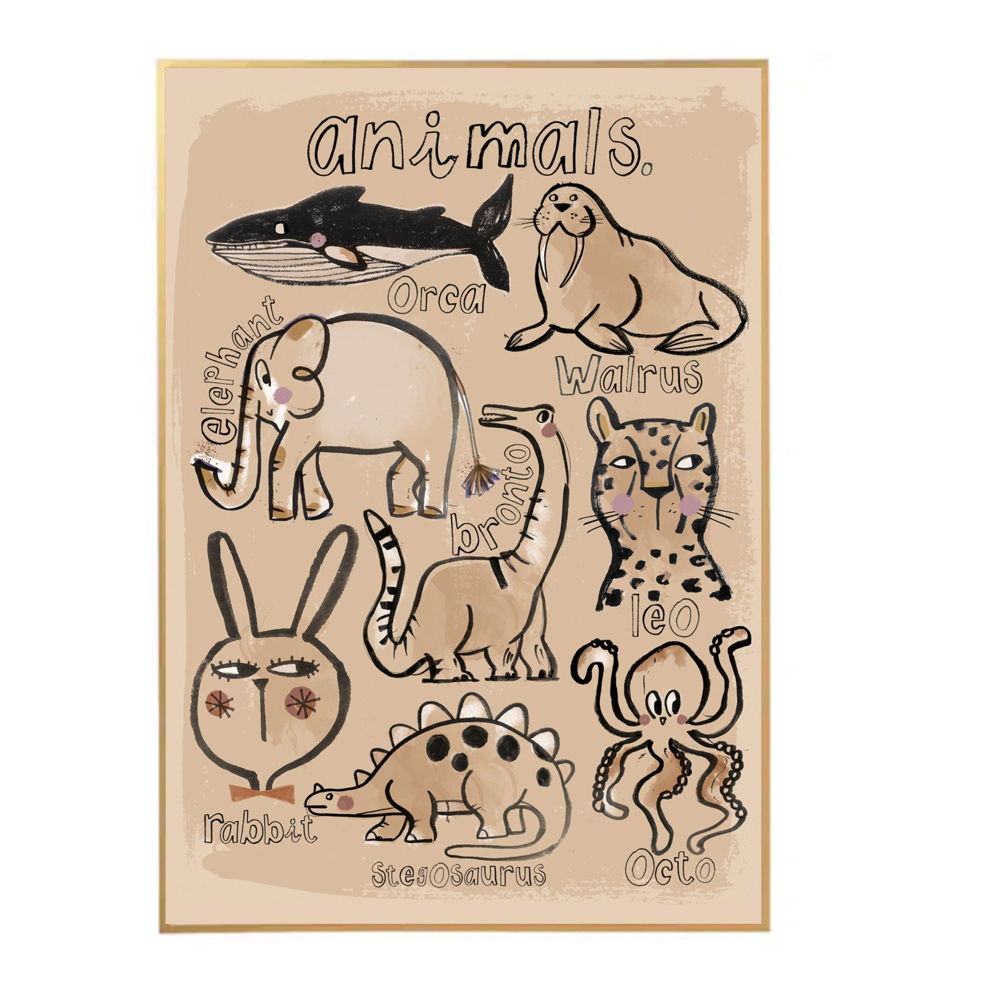 Grande affiche Animals collection (Studio Loco) - Image 1