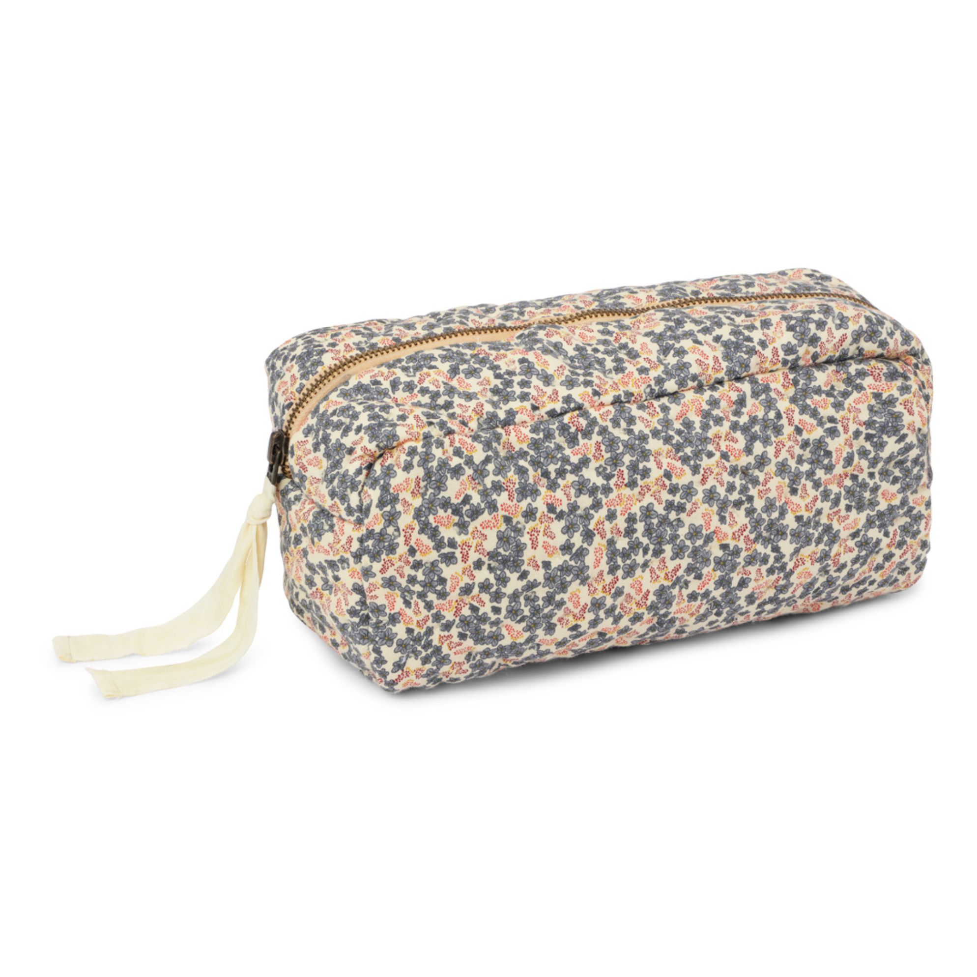 Blue Field Organic Cotton Quilted Toiletry Bag | Red- Product image n°0