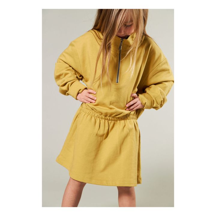 Robe Coton Bio Assos | Jaune moutarde- Image produit n°2