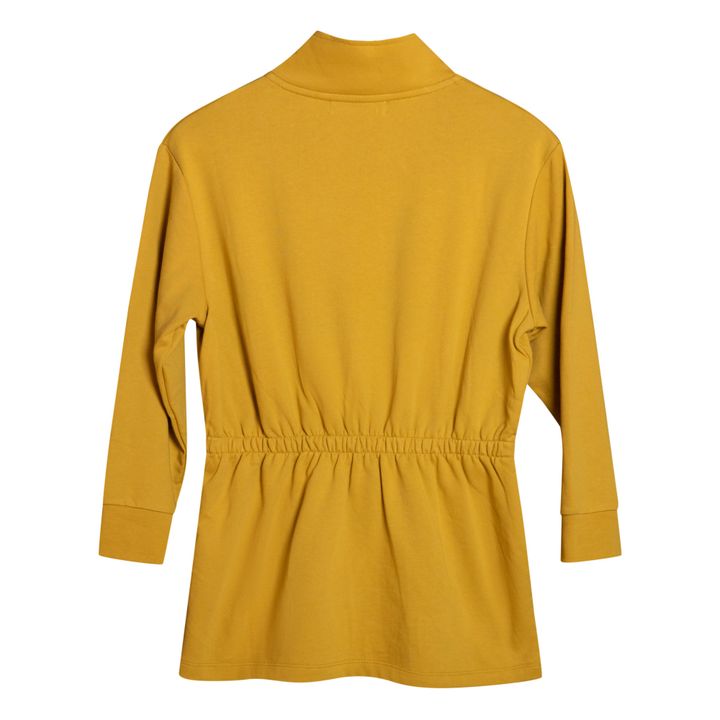 Robe Coton Bio Assos | Jaune moutarde- Image produit n°3