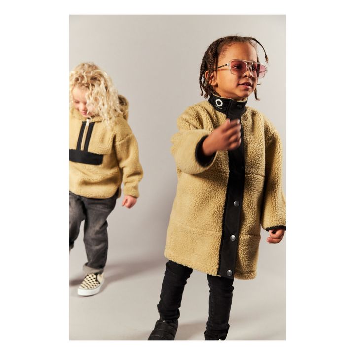 Buffalo Recycled Polyester Faux Fur Coat | Beige- Imagen del producto n°6